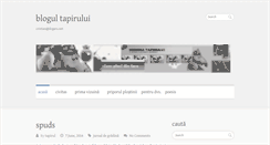 Desktop Screenshot of blogul-tapirului.tapirul.net