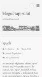Mobile Screenshot of blogul-tapirului.tapirul.net