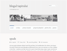 Tablet Screenshot of blogul-tapirului.tapirul.net